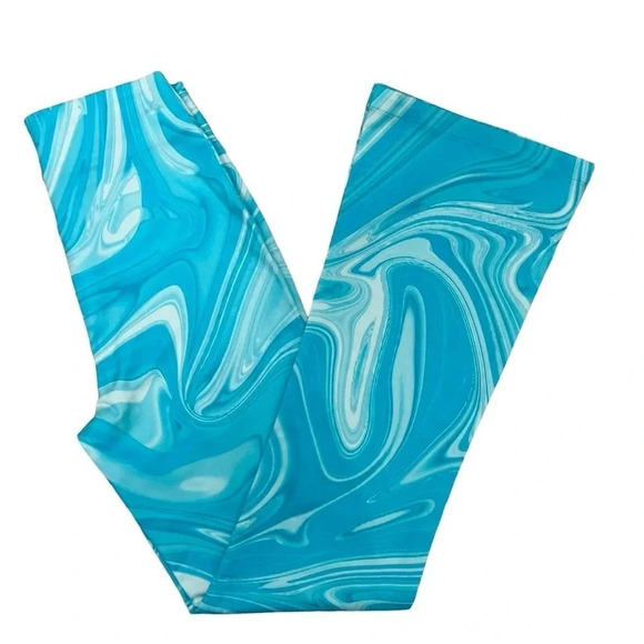 Hosbjerg Vilma Paloma Blue Paloma Printed Flared PantsTurquoise Liquid Size XS - Picture 5 of 9